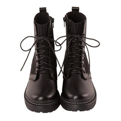 China High Quality Customizable Brand New Designed PU Winter Boots Women Leather Ankle Boots for sale