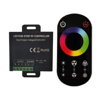 China CE RED Touch RGB ABS DC12V Remote Controller ROSH RF For Led 5050 RGB Strip Wireless Remote Controller for sale