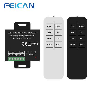 China 2022 FEICAN Hotel Factory RGB LED RGB Controller For SMD5050 SMD2835 Strip Light LED Strip For Living Room Bedroom Adjustable Dimmer for sale