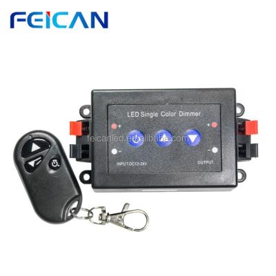 China FEICAN 12v 24v wireless RF PWM Radio frequency dimmer  dimmer with RF remote controller for sale