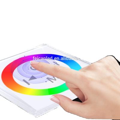 China China factory wholesale lower price full touch panel wall mounted led dimmer controller L110 * W110 *H48 mm for sale