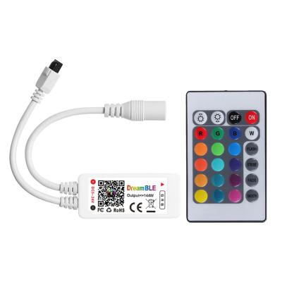 China hot sales led mini smart home MINI dimmer and brightness timer RGB Smart BT controller DC5-DC24V controller DC5-DC24V function 58*23*9MM for sale