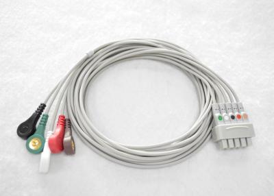 China COMPATIBLE GE MULTI-LINK REUSABLE LEAD WIRE,5-LD,SNAP,AHA,0.9M for sale