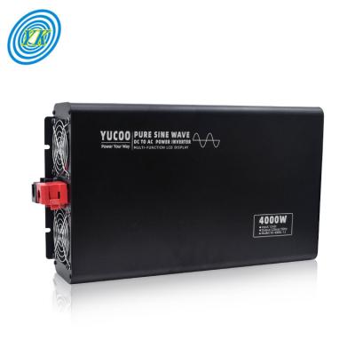 China YUCOO Aluminum 48 Volt 220 Volt 4000w Pure Sine Wave AC DC Inverter for sale