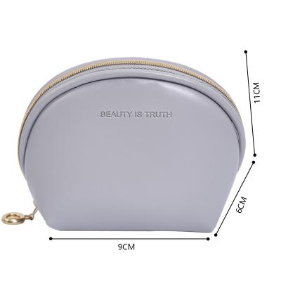 China Cute Travel Portable Private Label Clear Zipper Make Up Beauty Men PU Leather Cosmetic Makeup Bag Travel for sale