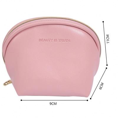 China Portable Travel Personalized Faux Leather Make Up Custom Printing Travel Makeup Toiletry Wash Hanging Cosmetic Bag for sale