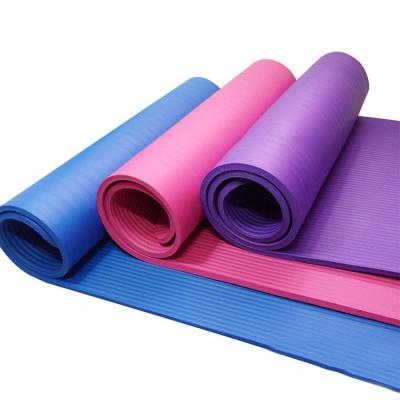 China Good Non-slip Yoga Mat Value Exercise Equipment 183*61*1 Regular Yoga Mat With Carrying Strap for sale