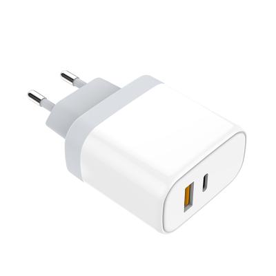 China 20W Mobile Phone Adapter Charger PD + QC 3.0 Super Fast Charger USB Wall Charger for sale