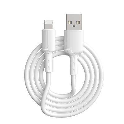 China Mobile Phone New Arrival Fast Charging Cable 2.4A Lighting To USB Cable Liquid Silicone Data Cable For iPhone for sale