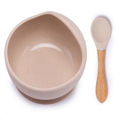 China Training Baby Eating Amazon Hot Sale Food Safe Rolls Feeding Bowls BPA Food Grade Silicone Bib Spoon Baby Free Material Bowl for sale