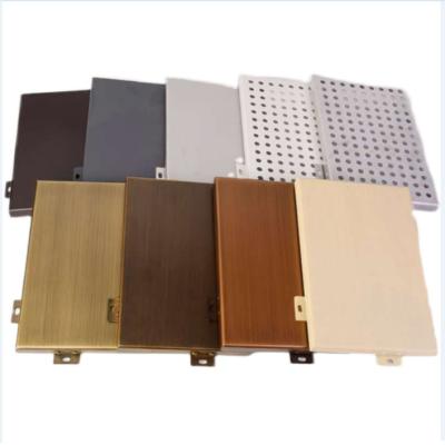 China Artistic Aluminum Veneer Panel Building Cladding Perforated Panel Factory Price Aluminum Solid Ceilings Panel for sale