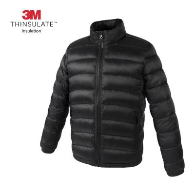 China Custom Anti-wrinkle Winter Warm Casual Man Down Coat 3M Thinsulate Insulation Synthetic Loose Sufficiency Men's Featherless Down Jacket for sale