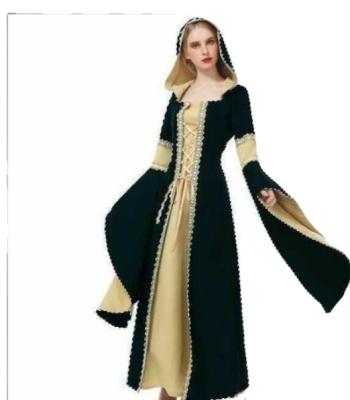 China Attractive Deluxe Adult Medieval Lady Princess Halloween Fancy Queen Dress Party Costume for sale