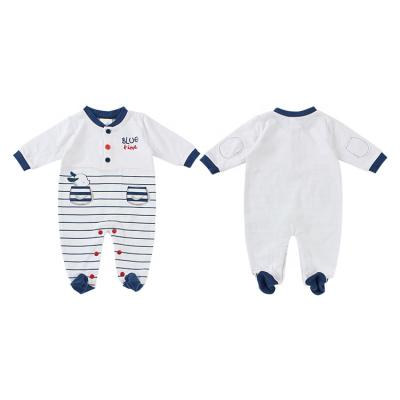 China Comfotable Customized Cute Toddler Footie Little Boys Girls Summer Autumn Spring Jumpsuit 0-12month Infant Boutique Baby Clothes Romper for sale