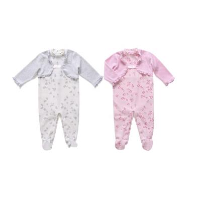 China Knit Velvet 230GSM 80/20 Cotton/Poly Infant Toddlers Clothing Wear Newborn Baby Clothes Use Baby Rompers for sale