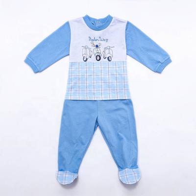 China Autumn Breathable 100% Cotton Spring Long Sleeve Infant Suits Newborn Wear Outfits Baby Boy Sets for sale