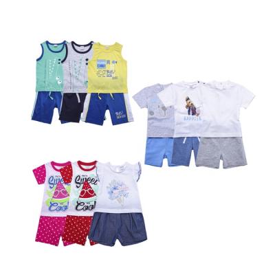 China Breathable Baby Suits Clothes For Baby Boy Shorts Vest Sets Outfits Shorts And Shirt Two Piece Sets for sale