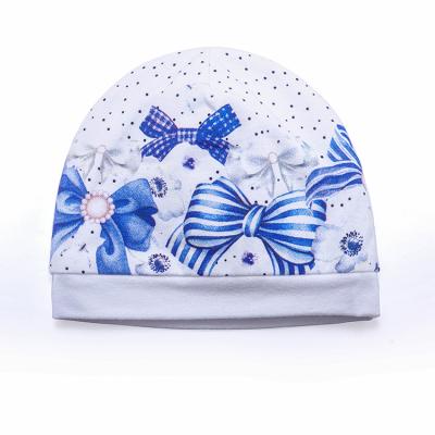 China Picture Summer Spring Autumn Wholesale Cozy 100% Newborn Baby Girls Cotton Hat for sale