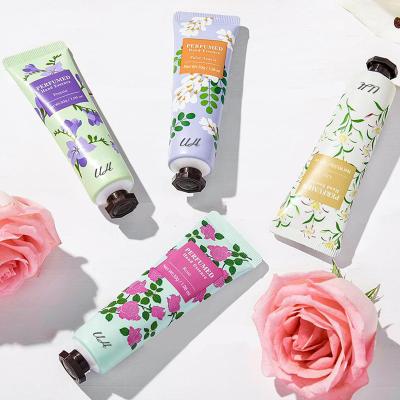 China Cosmetic Organic Vegan Fruity Nut Collagen Whitening Hand Lotion Functioning Hands Moisturizing Whitening Hand Creams for sale