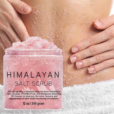 China Exfoliating Exfoliator Whitening Body Scrub Korean Private Label Skin Deep Cleansing Natural Vegan Organic Salt Scrub for sale