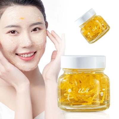 China Moisturizer Collagen Firming Cream Logo Marigold Extract Hydro Gel Custom Made Jelly Sleeping Facial Mask Sleep Mask for sale