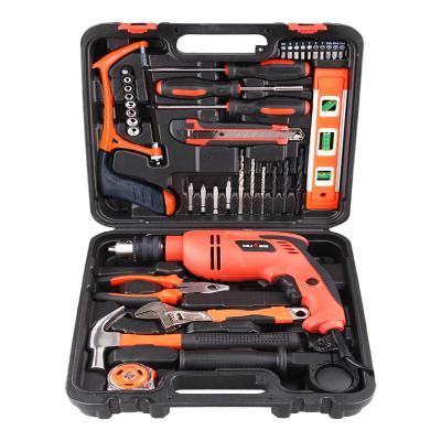 China Professional Electrician Woodworker Tool Kit Household Hardware 40 PCs Maintenance Electric Drill Manual Tool Kit for sale