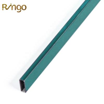 China Modern Foshan Ringo U Shape Edge Protection Stainless Steel Porcelain Tile Profile Ceramic Tile Trim Metal Tile Profile for sale