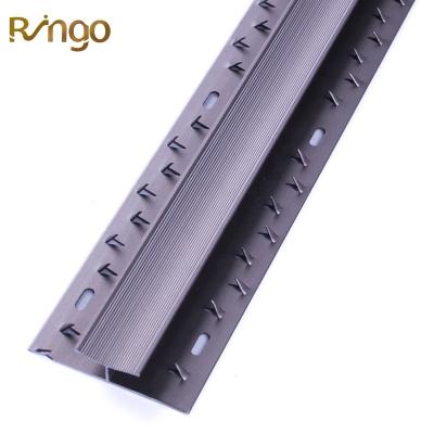 China 2022 Modern Ringo Factory Price Flexible Carpet H Profiles Decoration Protector Form Carpet Floor Transition Strips With Clamp for sale