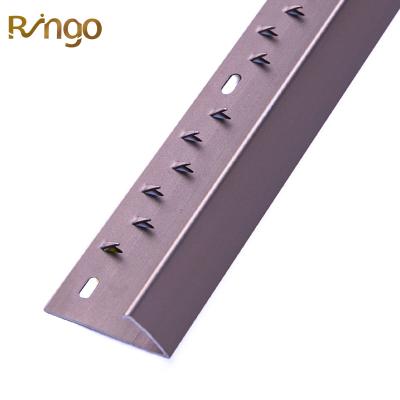 China Foshan Ringo Factory Promotional Aluminum Carpet Modern Accessories Aluminum Carpet Edge Junction Panel Carpet Aluminum Transition Strip For Edge for sale