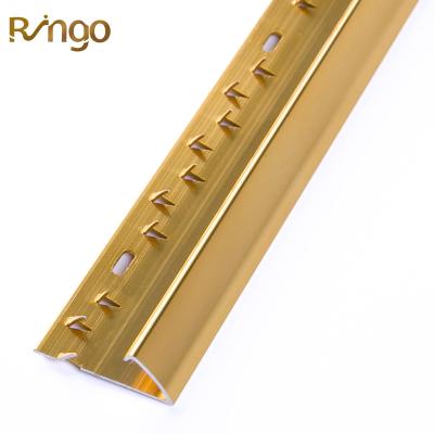 China Modern Foshan Ringo Low Price Aluminum Flooring strips cover aluminum strips upholster door bar trims for flooring accessories for sale