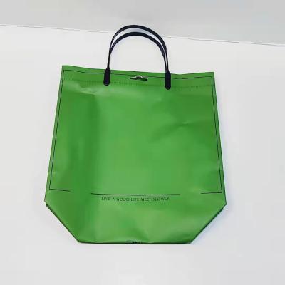 China Fashion Recyclable Custom PE Environmental Protection Bag , Shopping Commodity Mall Supermarket High End Packaging Bag for sale