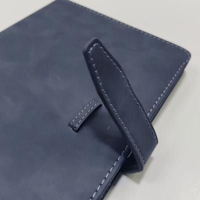 China Wholesale Leather Loose Leaf Business Office Buckle Student Notebook Diary Notepad Booklet Maker Eco-friendly Paper Conference Book for sale