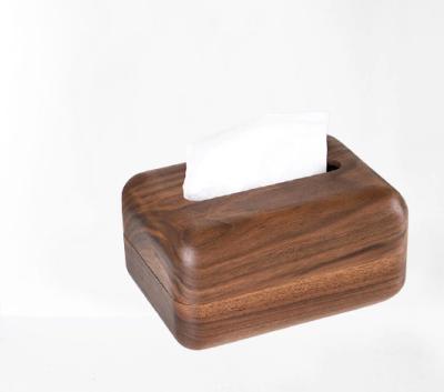 China Creative Tissue Box Traditional Luxury Wooden Box Holder Tissue Boxes for sale