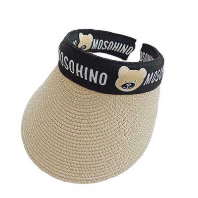 China Straw Hat For Boys And Girls Summer Sun Hat Parent-child Sandal Empty Hat Sun Protection Children's Sun Umbrella for sale