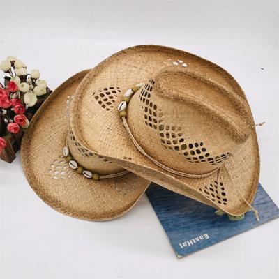 China Cart and Dobby Horse Curving Straw Hat Spray Paint Cowboy Straw Stance Raffia Sup Hat Maker Braided Flanging Hat Vacation for sale