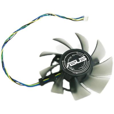 China RGB Fan Video Card 75MM 4PIN T128015BU FD8015U12D DC12V 0.50AMP Graphics Card Fan For Asus AREZ PH RX550 2G GPU FANS for sale