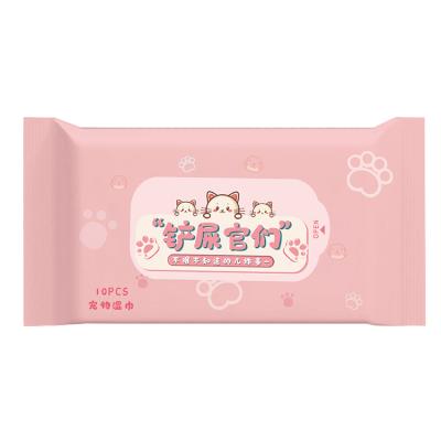 China OEM Sustainable Biodegradable Organic Dog Cleaning Wet Wipes Grooming&Deodorizing Customized Pet Wipes for sale