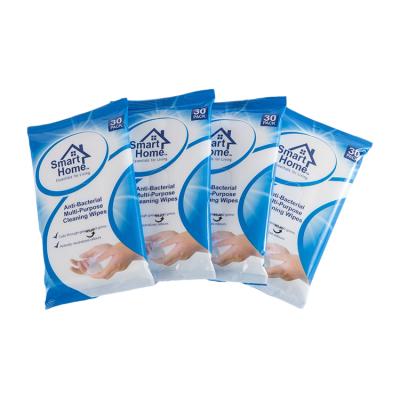 China Custom Nonwoven Anti Bacterial Surface Cleaning Wipes Hand Cleaning Cloths for sale