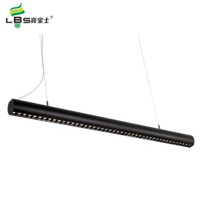 China Customized Aluminum Hanging For Office Batten Black Long 40W LED Linear Light 1200MM Light for sale