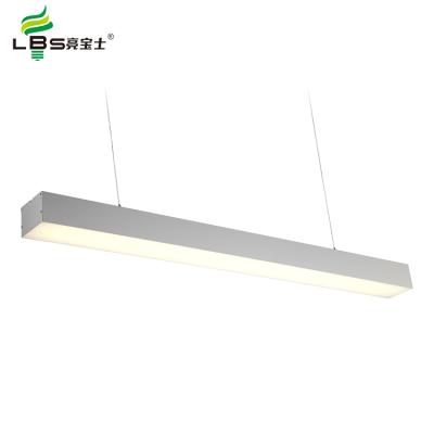 China High Quality Commercial High Light Efficiency Simple Hanging Type Linear Lamp For Office Long LED Pendant Lighting for sale