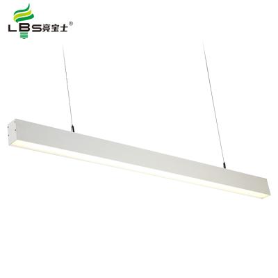 China High Quality Hospital Aluminum Five Year Warranty Indoor Office Linear Profile Chandelier 36W Led Pendant Light for sale