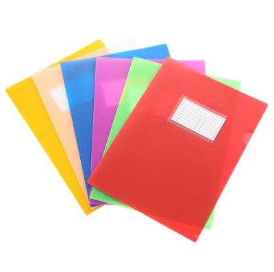 China Huahang Non-Toxic Cheap A4 Size L Form Plastic Folder With Clear Sorting Box L Form Folder Document Cover for sale