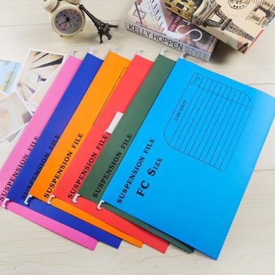 China Eco-friendly A4 Colored Hanging Folder Factory Paper File Folder Handmade Wallpapering Folder for sale