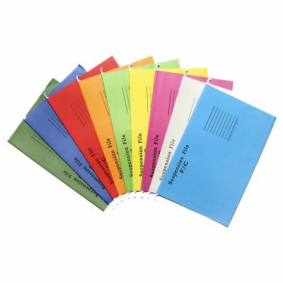 China Eco-friendly Colorful Hanging Folder Hanging Paper File Folder Refined Space Saving A4 Size Hanging Paper File Folder for sale