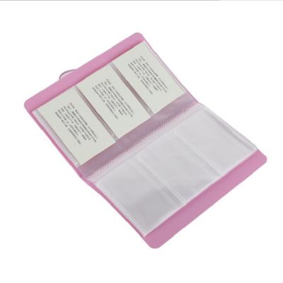 China 2021 New Design Pink Card Holder 120 Pockets Eco - Friendly Plastic ID Card Holder for sale