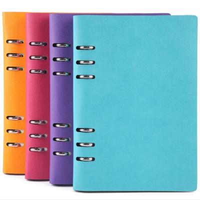 China Creative Reusable 6 Cavity O-ring Binder Notebook for sale