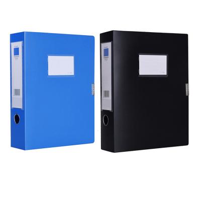 China Huahang 2021 Large Capacity A4 Size PP Archive Boxes PVC Document Storage Case Box Folder for sale