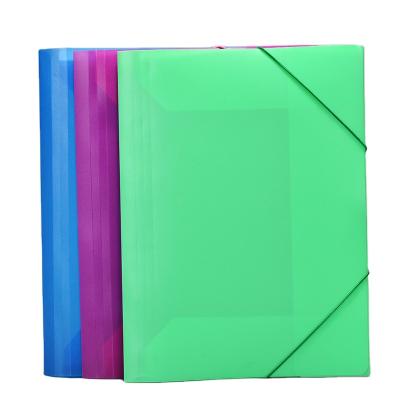 China Office/School Stationery Office Supplies Plastic Flap Folder Folder with Elastic Bands Elastic Folder for sale