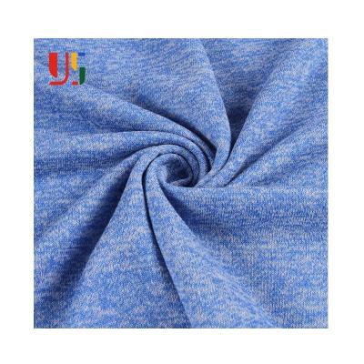 China Anti Static Blue Non Stretch Knitted Yarn Terry Cotton Fabric For Sport French Weft Shirt for sale