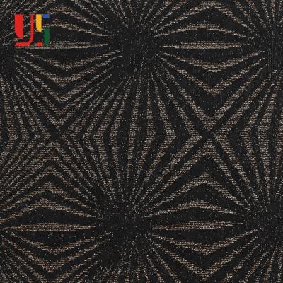 China Anti-static black gold shiny lurex plain dyed weft knit jersey fabric for women dress for sale